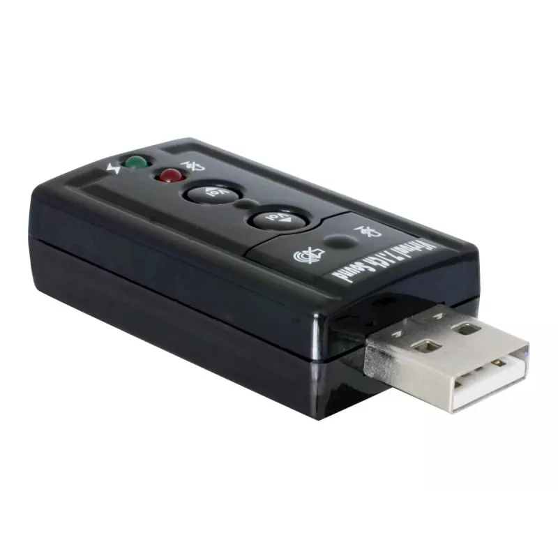 DeLOCK USB-äänisovitin 7.1 - äänikortti - stereo - USB (61645)