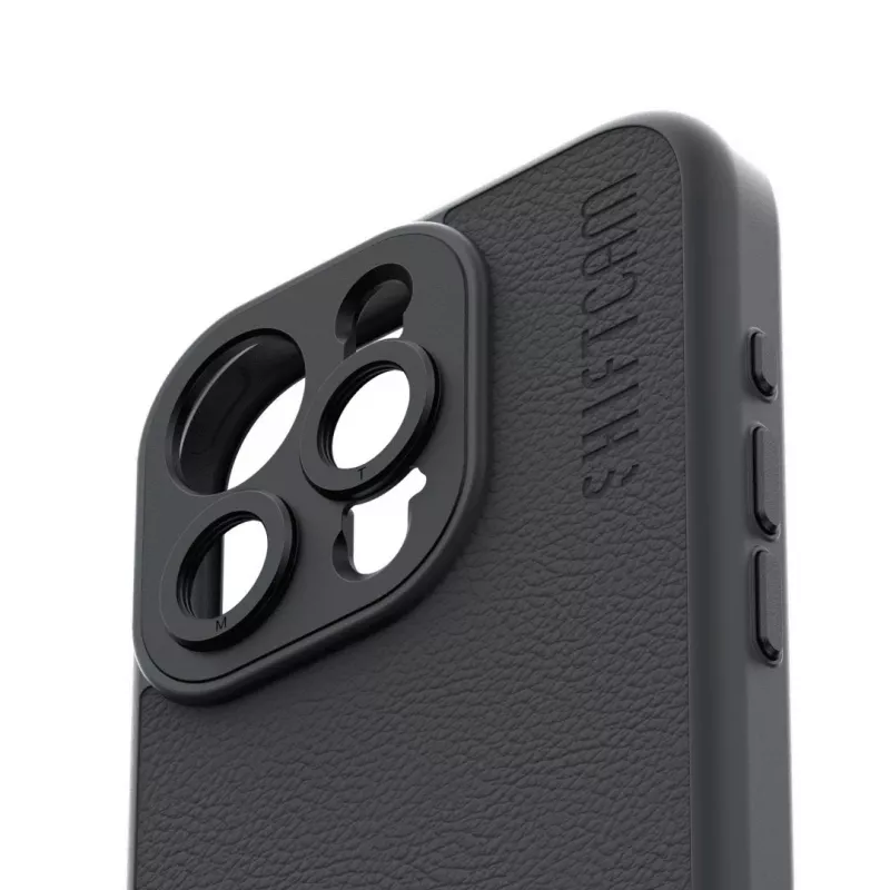 ShiftCam AC-CA-15PL-CH-EF kamerakotelo objektiivikiinnikkeellä iPhone 15 Plus -puhelimelle, vegaaninahka, MagSafe-yhteensopiva