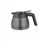 Kannu Severin-kahvinkeittimiin, malli TK 5571 — 1,1 L, harjattu teräs/musta, 220×165×135 mm