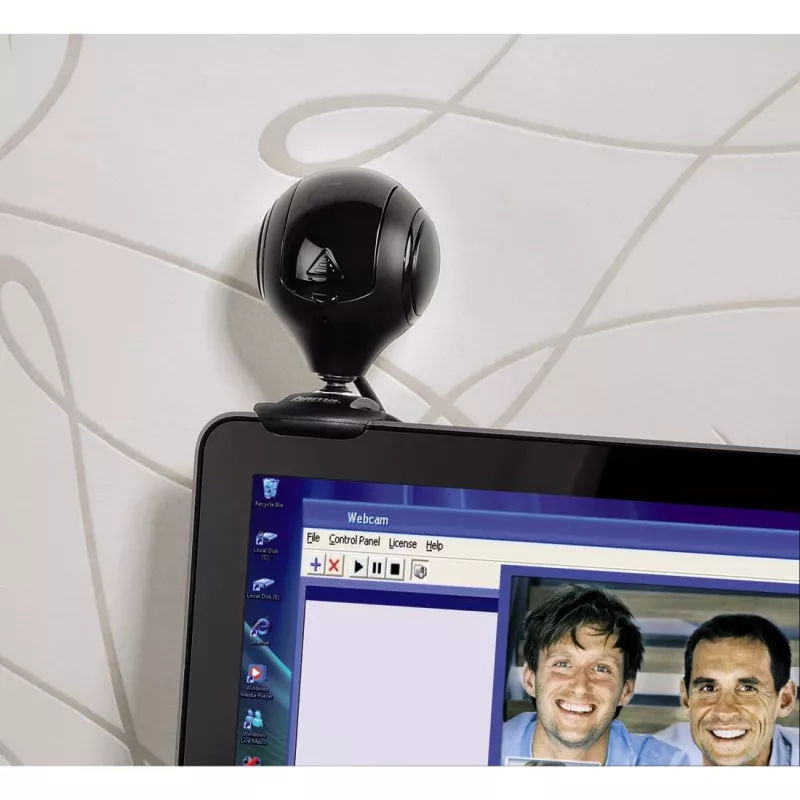 Hama 00053950 Spy Protect HD -web-kamera, 1,3 MP, 1280 x 720, 30 kuvaa/s, sisäänrakennettu mikrofoni, USB 2.0, musta