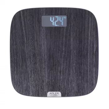Kylpyhuonevaaka Adler AD 8192 — enintään 180 kg, tarkkuus 100 g, harmaa