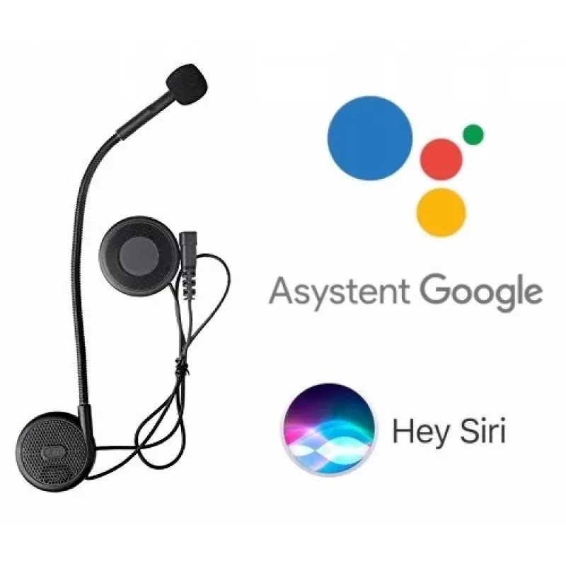 Headset FREEDCONN L1M moottoripyörän puhelinjärjestelmä musta