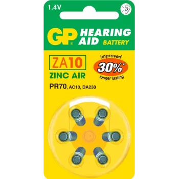 Kertakäyttöparisto GP Batteries Hearing Aid ZA10