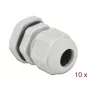 Kaapeliläpivienti DeLOCK 60197 harmaa muovi 10 kpl