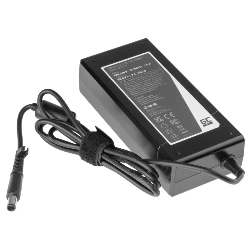 Virtalähde Green Cell AD111P 150W 19.5V 7.7A universaali kannettavan virtalähde musta