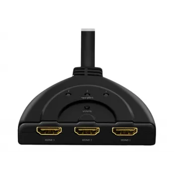 LogiLink - video-/äänijakaja/-kytkin - 3 x HDMI - pöytämalli