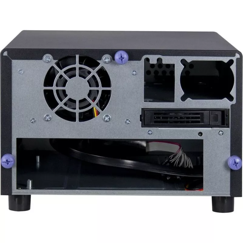 Inter-Tech SC-2100 - Small Form Factor (SFF) - PC - musta - Mini-ITX - teräs - aktiivisuus - hälytys - HDD - verkko - virta (88887285)