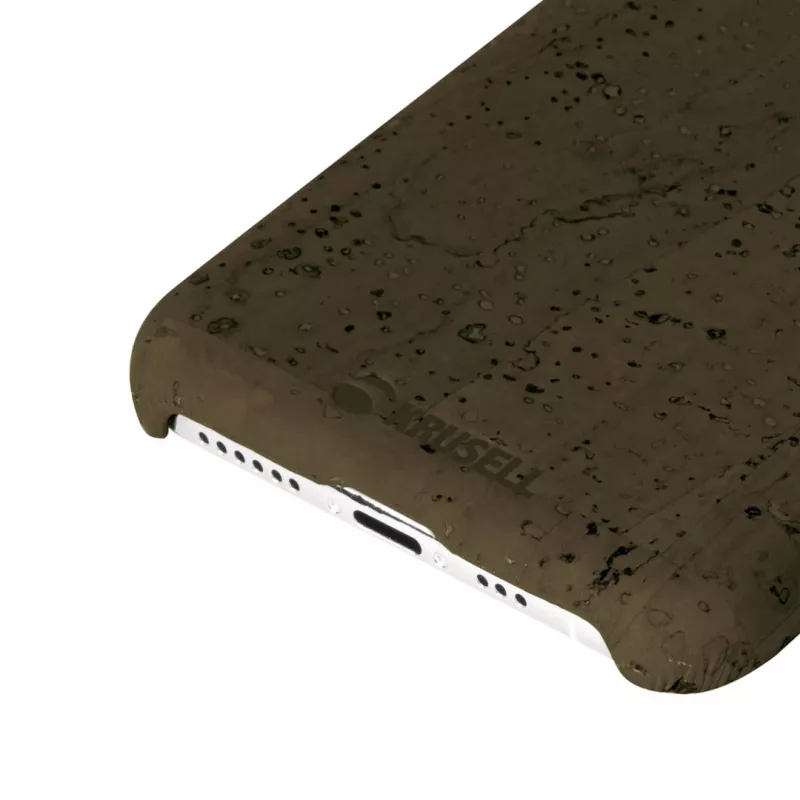 Suojakotelo Krusell Birka Apple iPhone 11 Pro Max, tummanruskea nahkatyylinen kotelo