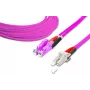 Lightwin korkealaatuinen duplex-kuitu-patchkaapeli - MM OM4 - LSH - LC (LDP-50 LSH-LC 2.0 OM4)