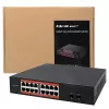 Verkkokytkin QOLTEC 52364 — Gigabit Ethernet PoE 16xRJ45, 2xSFP