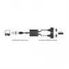 Sarjakaapeli DeLOCK 63950 USB 2.0 Type-A 2 x RS-232 DB9 musta 0,6 m