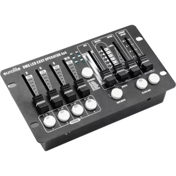 EUROLITE DMX LED EASY Operator 4x4 LED DMX-ohjain 4 kanavaa, kompakti 4-kanavainen valonohjain