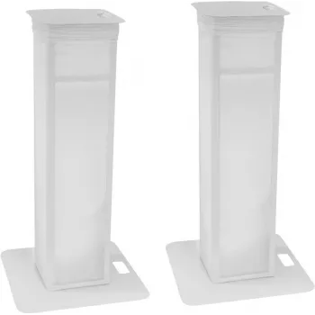 Eurolite 32000050 2x Stage Stand, säädettävä, suojuksella ja laukulla, valkoinen