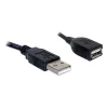 USB 2.0 -jatkokaapeli DeLOCK 82457 0,15 m musta