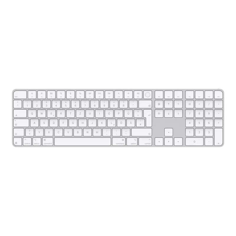 Apple Magic -näppäimistö MXK73D/A yleiskäyttöön USB + Bluetooth QWERTZ saksa valkoinen