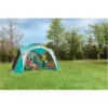 Event Dome Shelter XL, 4,5 x 4,5 m, paviljonki vaaleansininen/harmaa