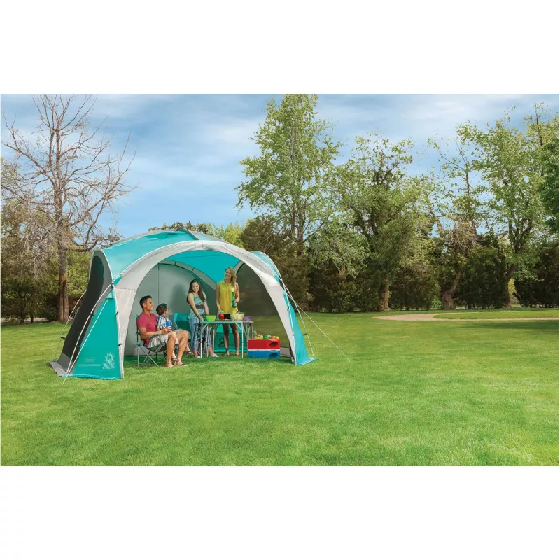 Event Dome Shelter XL, 4,5 x 4,5 m, paviljonki vaaleansininen/harmaa