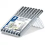 Fineliner Staedtler pigment liner 308 musta 8 kpl