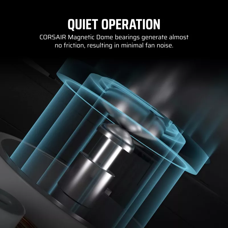 CORSAIR iCUE LINK LX120-R RGB Reverse Blade PWM kotelotuuletin, 120 mm, valkoinen