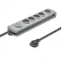 Ylijännitesuoja Qoltec 50272 harmaa 5 AC-pistorasiaa 230V 3m