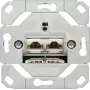Verkkorasia Gira 245200 – 2×RJ-45 Cat6a, metallinen