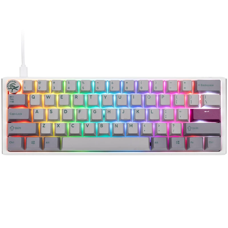 Ducky One 3 Mini näppäimistö USB US English harmaa (DKON2161ST-RUSPDMIWHHC2)