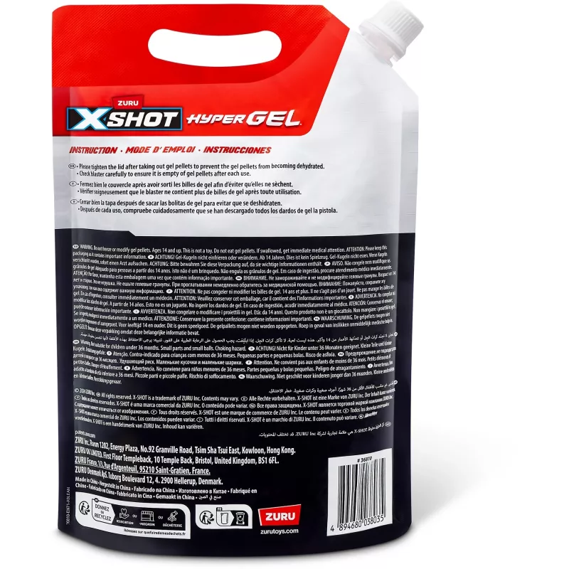 XShot HYPER GEL 36810-EN71 lelupyssyn lisävaruste/kulutustarvike täyttöpakkaus