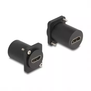 DeLOCK D-tyypin moduuli HDMI 8K 60Hz liitäntä liitäntään ruuveilla musta