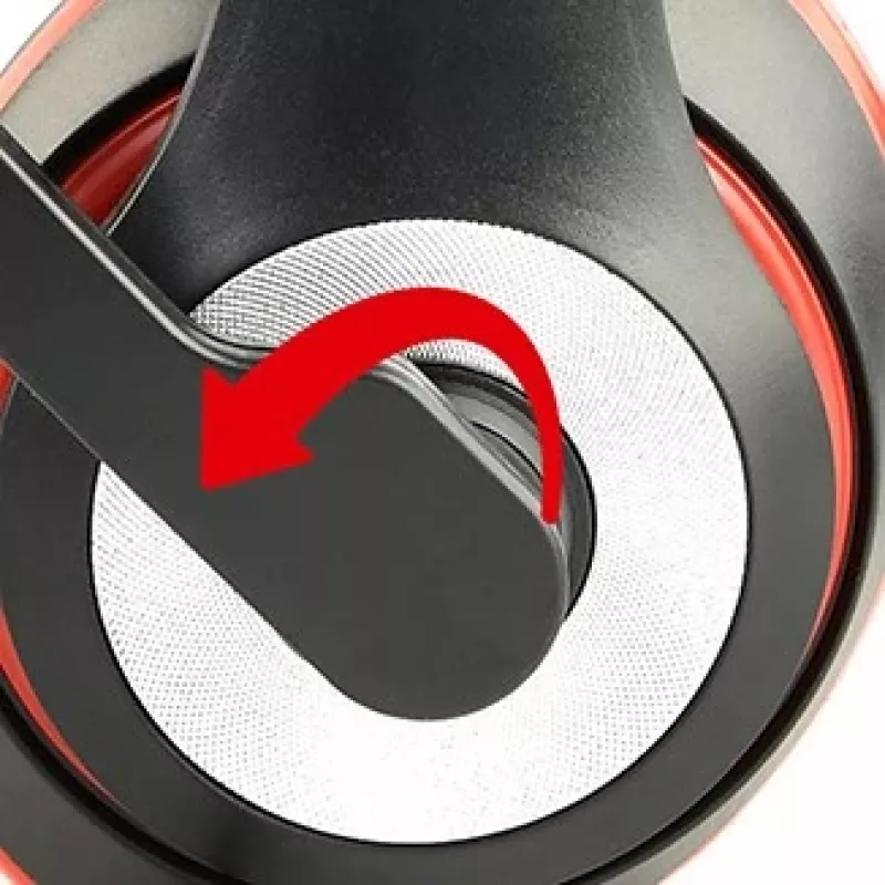Langallinen pelikuulokemikrofoni GEMBIRD MHS-03-BKRD — binaural, korvan peittävä, 3,5 mm, 1,8 m kaapeli, punainen/musta