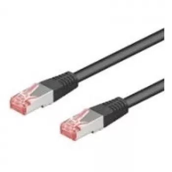 Wentronic Goobay CAT 6 patch-kaapeli, S/FTP (PiMF), musta, 50 m – LSZH halogeeniton, kupari (68701)