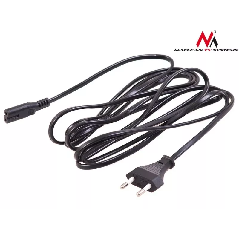Maclean MCTV-809 virtajohto EU-pistoke - Figure-8 (C7), 1,5 m