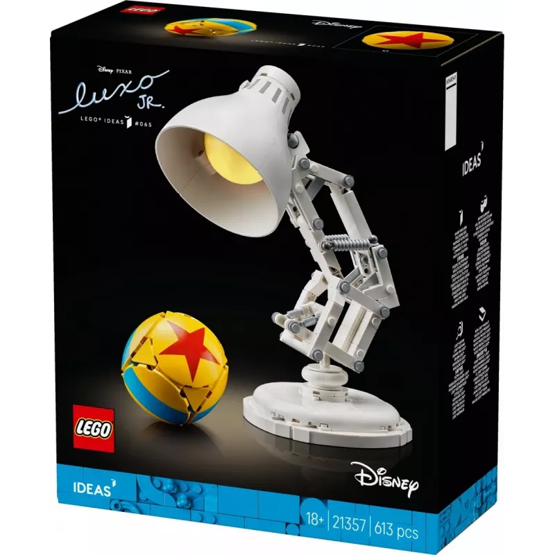 Rakennuslelu LEGO Ideas malli 21357 — Luxo Jr., 613 osaa, 290×140×110 mm