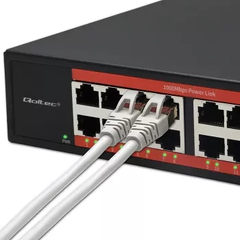 Verkkokytkin QOLTEC 52364 — Gigabit Ethernet PoE 16xRJ45, 2xSFP