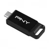 PNY Elite, 128 GB, USB Type-C, 3.2 Gen 1 (3.1 Gen 1), 120 MB/s, dia, musta