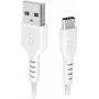 SBS USB-datakaapeli matkapuhelimille 2.0/Type-C 1,5 m valkoinen - kaapeli - digitaali/data