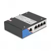 Ethernet-kytkin DELOCK 80162 — 5-porttinen Gigabit RJ45 DIN-kiskoasennukseen