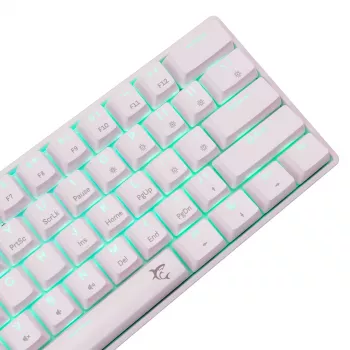 Mekaaninen näppäimistö White Shark Shinobi-2 Brown Switch US-asettelu — kompakti muotoilu, Brown-kytkimet