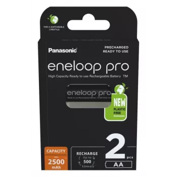 Akut PANASONIC ENELOOP PRO AA 2500 mAh 2 kpl (BK-3HCDE/2CP)