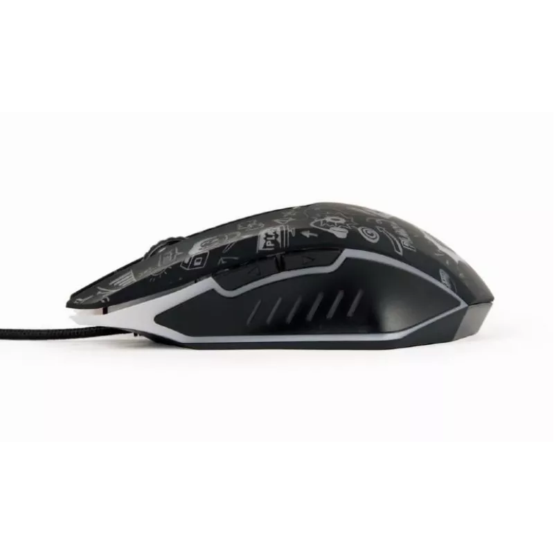 Hiiri USB optinen musta/hopea MUS-6B-GRAFIX-01 Gembird