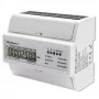Qoltec kolmivaiheinen kaksisuuntainen elektroninen mittari | DIN-kiskon energiankulutusmittari | 400V | 100A | LCD | 4P