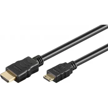 Goobay HDMI-kaapeli 1 m Type-A – Type-C 18 Gbit/s musta