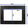 Kehys ALLNET ALLTCover10WSv1 tabletille — hopea, 309×228 mm, 280 g
