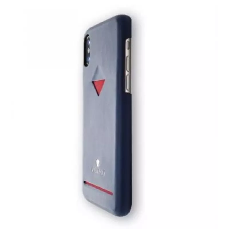 Korttipaikallinen takakuori VixFox iPhone XSMAX - laivastonsininen, takakansi integroidulla korttipaikalla