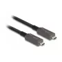 DeLOCK aktiivinen optinen USB-C video + data + PD-kaapeli 3 m USB 3.2 Gen 2