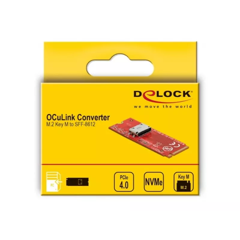 M.2 Key M – 1 x OCuLink SFF-8612 -muunnin DeLOCK 64106