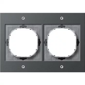 Seinälevy GIRA TX_44 antrasiitti, termoplasti, 110×157 mm, perinteinen muotoilu