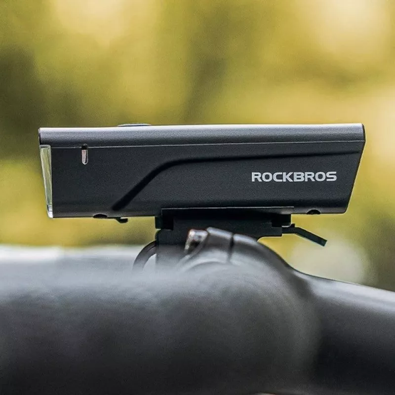 Rockbros pyöränvalo + USB-C - USB-A kaapeli 260 lm musta