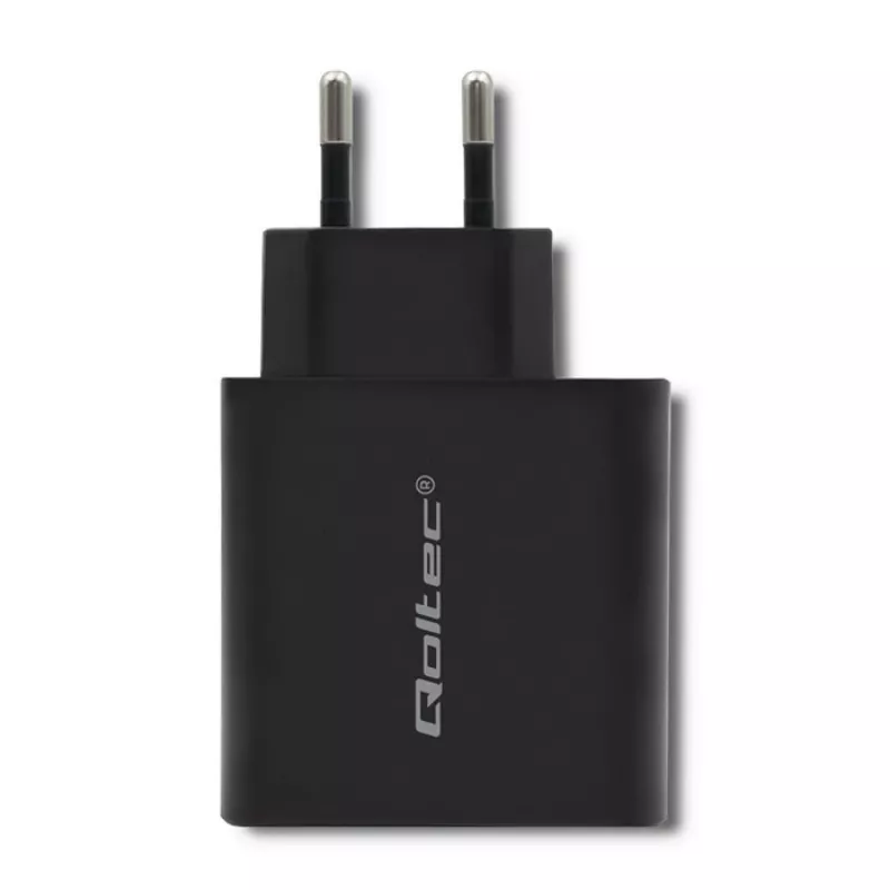 Virtalähde QOLTEC 51717 45W 20V 3A AC-laturi sisäkäyttöön älykellolle, musta