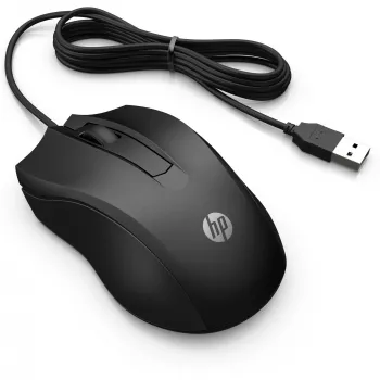 HP johdollinen hiiri 105, molempikätinen, optinen, USB Type-A, 1600 DPI, musta