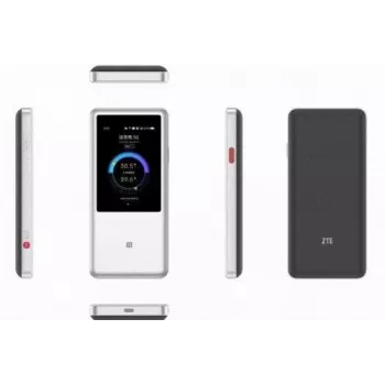ZTE U60 Pro WLAN-reititin Dualband Wi-Fi 802.11ac, 3600 Mbit/s, 10000 mAh akku, valkoinen, sisäiset antennit